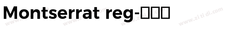 Montserrat reg字体转换
